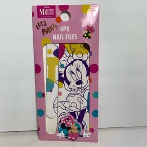 NWT. Disney 4pk Minnie Mouse nail files.